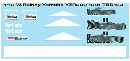 [사전 예약] TBD163 1/12 WAYNE RAINEY YAMAHA YZR500 1991 TBD163 TB Decals