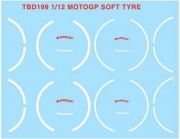 TBD199 1/12 MOTOGP SOFT TYRE DECALS & ALL MOTO GP TBD199 TB Decals