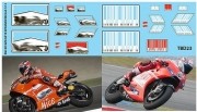 [사전 예약 ~3/28일] TBD23 1/12 Ducati GP9 / GP10 Casey Stoner L. Capirossi TB Decals