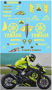 [사전 예약 ~3/28일] TBD275 1/12 Valentino Rossi Test Bike Yamaha M1 Qatar/Sepang 2007 Decals TBD275 TB Decals