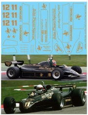 TBD293 1/20 Full JPS Decals For Ebbro Lotus Type 91 1982 Decal TBD293 TB Decals