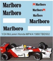 [사전 예약 ~3/28일] TBD502 1/24 DECALS FOR McLaren MP4/4 1988 A.Senna TB DECAL TBD502 TB Decals