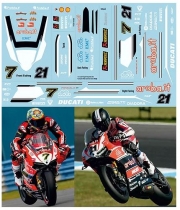 TBD486 1/4 CONVERSION DECALS Ducati Panigale 2015 SBK Troy Bayliss Davies Decal TB Decals
