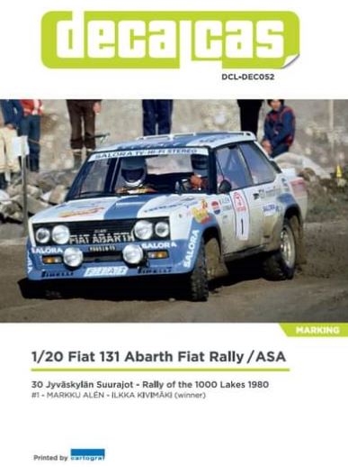 [사전 예약] DCL-DEC052 1/20 Fiat 131 Abarth