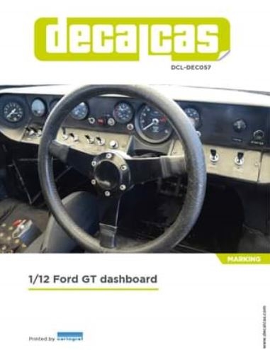 DCL-DEC057 1/12 Ford GT40 Mk II Dashboard