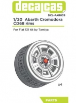 [사전 예약] DCL-PAR039 1/20 Abarth Cromodora CD68 rims for Fiat 131 Abarth