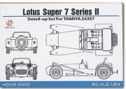 HD02-0410 1/24 Lotus Super 7 Series II Tamiya 24357（PE+Metal parts+Resin+Metal Logo）