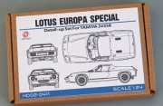 [사전 예약 ~3/23일] HD02-0411 1/24 Lotus Europa Special Detail-up Set For Tamiya 24358（PE+Metal parts+Resin+Metal Logo）