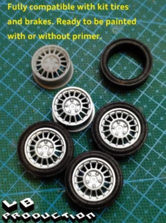 [사전 예약] LBTK01 1/24 BMW E46 320i Correction wheels