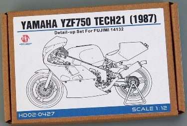 [사전 예약] HD02-0427 1/12 Yamaha YZF750 TECH21(1987) Detail-up Set For F (14132)（PE+Metal parts+Resin）