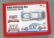 [사전 예약 ~3/23일] HD03-0607 1/24 RWB Porsche 964 (Ver.B) Full Detail Kit (Resin+PE+Decals+Metal Wheels+Metal parts+Met