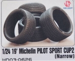 [사전 예약] HD03-0626 1/24 19' Michelin Pilot Sport Cup 2 Tires （Narrow）