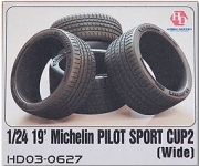 [사전 예약 ~3/23일] HD03-0627 1/24 19' Michelin Pilot Sport Cup 2 Tires （Wide）