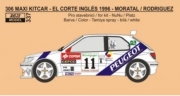 REJ0337 Decal – Peugeot 306 Maxi KitCar - 1996 Rallye El Corte Inglés - Moratal / Rodriguez 1/24