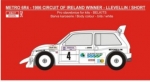 REJ0342 Decal – Metro 6R4 - Winner Circuit of Ireland Rally 1986 - Llewellin / Short 1/24
