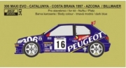 REJ0343 Decal – Peugeot 306 Maxi EVO - 1997 Rallye Catalunya - Azcona / Billmaier 1/24