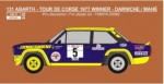REJ0352 Decal - Fiat 131 Abarth - 1977 Tour de Corse rallye winner - Andruet / Mahé 1/20 - LIMITED