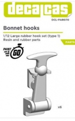 [사전 예약] DCL-PAR070 1/12 Large Rubber bonnet hooks - Type 1