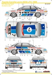 [사전 예약 ~9/24일] SK24107 1/24 Toyota Corolla Levin AE92 Gr.A JTC 89 FET Racing Team