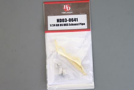 HD03-0641 1/24 GR86 HKS Exhaust Pipe(Resin+Metal parts)