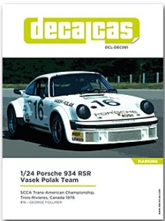 [사전 예약] DCL-DEC061 1/24 Porsche 934 RSR Vasek Polak Team