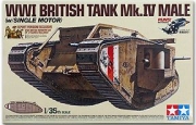 [주문시 바로 입고] 30057 1/35 British Tank Mark.IV Male w/Single Motor Tamiya