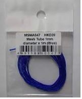 MSMA047 Mesh Tube 1mm diameter x 1m (Blue)