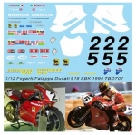 TBD701 1/12 Decals Ducati 916 SBK 94 1994 Carl Fogarty Falappa TB Decal TBD701