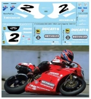[사전 예약 ~6/9일] TBD731 1/12 Decals Ducati 996 R Carl Fogarty SBK Superbike 1998 TB Decal TBD731