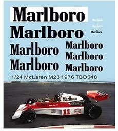 TBD548 1/24 Missing Decals McLaren M23 1976 James Hunt TB Decal TBD548