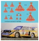 TBD555 1/24 HB Decals for Audi Quattro S1 Rally 1985 Decal TBD555