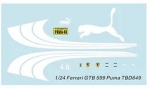 [사전 예약] TBD649 1/24 Decals Puma livery x Ferrari 599 GTB TB Decal TBD649