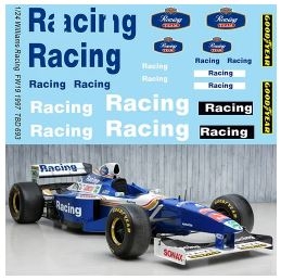 [사전 예약] TBD693 1/24 Racing Decals X Williams FW19 1997 TB Decal TBD693
