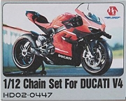 [사전 예약 ~3/23일] HD02-0447 1/12 Chain Set For T (14140) Ducati V4（PE+Metal parts+Resin）