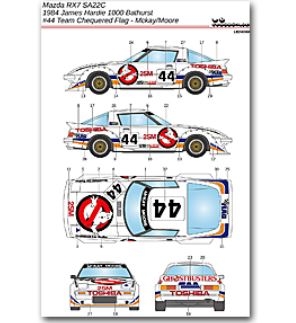 [사전 예약] 24059 1/24 Mazda RX7 SA22C #44 Team Chequered Flag – Mckay/Moore – James Hardie 1000 Bathurst 1984