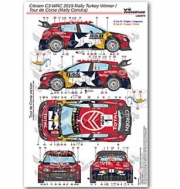 [사전 예약] 24070 1/24 Citroen C3 WRC 2019 - Rally Corsica / Rally Turkey Winner (2 in 1)