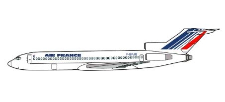 [주문시 입고] 111AF 1/72 727-200 Air France