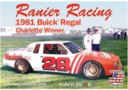 1981C 1/24 NASCAR '81 Charlotte Winner Buick Regal Bobby Allison #28 Ranier Racing