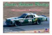 1981R 1/25 Nascar '81 Chevrolet Monte Carlo "Darrell Waltrip" Junior Johnson Racing