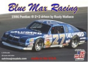 1986B 1/24 NASCAR '86 Pontiac Grand Prix Aero Coupe 2+2 Blue Max Racing Rusty Wallace