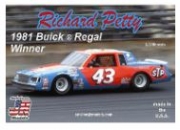 1981D 1/24 NASCAR '81 Winner Buick Regal Richard Petty #43