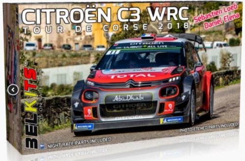 [사전 예약] BEL017 1/24 CITROEN C3 WRC TOUR DE CORSE 2018 S.LOEB