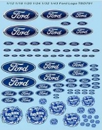 [사전 예약] TBD791 1/12 1/18 1/20 1/24 1/32 1/43 Decals Ford Logo + 1903 Motor Oil Decal TB TBD791
