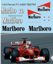 [사전 예약 ~12/4일] TBD795 1/24 Decals X Ferrari F1 2000 Michael Schumacher F2000 TB Decal TBD795 SKU: TBD795