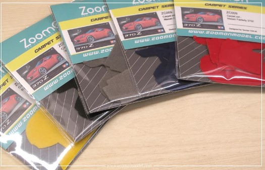 ZC009 1/24 Carpet set - Nissan Fairlady 370Z - Black