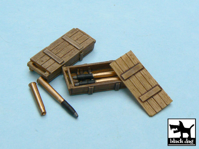 T48014 1/48 King Tiger ammo boxes 10 boxes + ammo