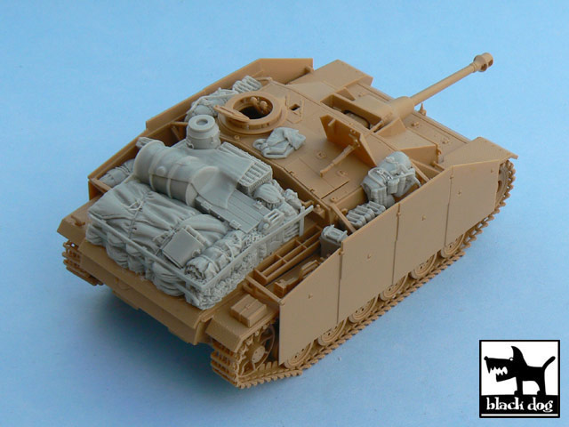 T48023 1/48 Sturmgeschütz III Ausf.G accessories set for Tamiya 32525, 13 resin parts