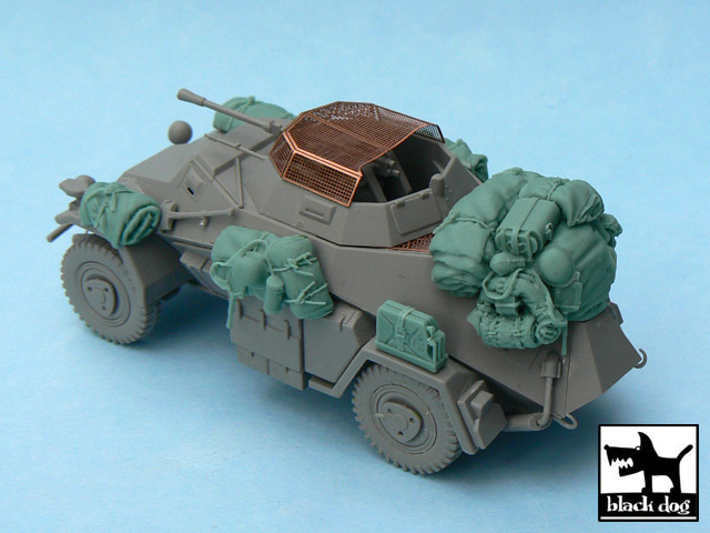 T48028 1/48 Sd.Kfz. 222 accessories set for ICM 48191 and Tamiya future release, 12 resin parts