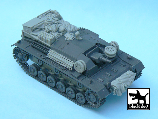 [사전 예약] T48030 1/48 Sturmgeschütz III Ausf.B accessories set for Tamiya 32507, 19 resin parts