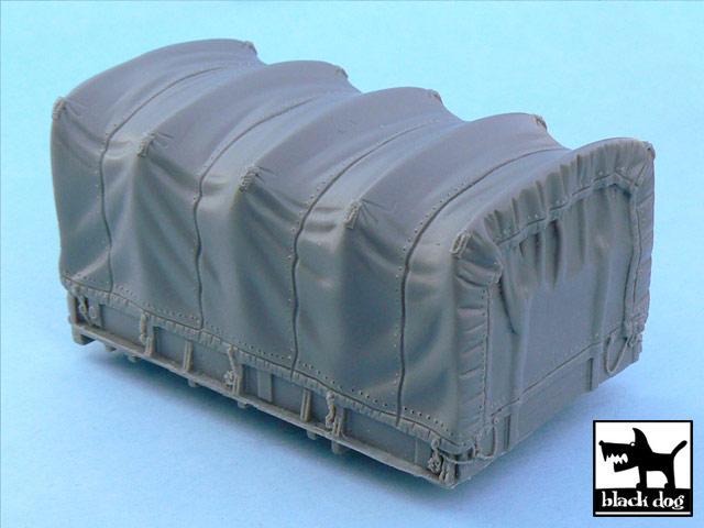 T48050 1/48 US 2 1/2 ton Cargo Truck cargo bay canvas for Tamiya 32548, 1 resin part